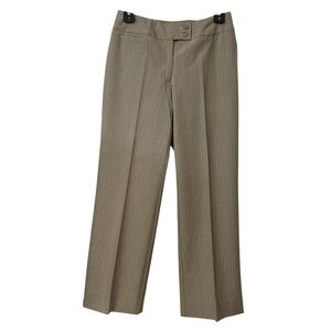 Chico's Taupe Pinstripe Pants Ladies 0 / US 4 Small NWOT